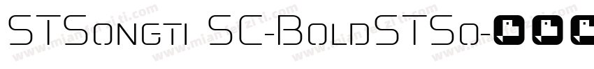 STSongti SC-BoldSTSo字体转换